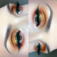 BROWS: @lagirlcosmetics 'Poetic' | E/S: @anastasiabeverlyhills #ModernRenaissance & @meltcosmetics 'Rubbish' | GLITTER: @makeupaddictioncosmetics 'Antique Bronze' & @maccosmetics 'Bronze Reflects' | LINER: @jeffreestarcosmetics 'Crocodile Tears' ✌️️