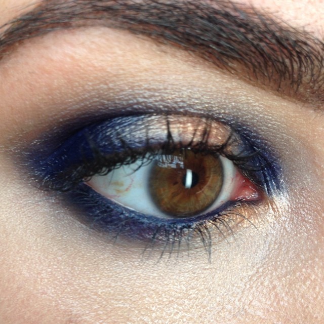 Actually say down and did fun makeup today, yay! #bbloggers #eyemakeup