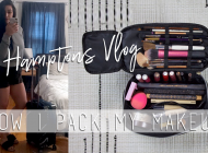 How I Pack My Makeup | Hamptons Vlog