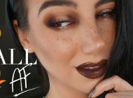 Autumn Makeup with Freckles